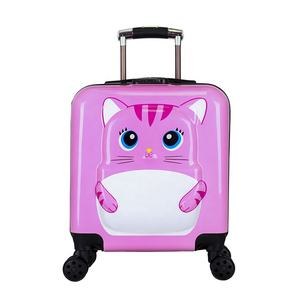 Maleta de viaje de dibujos animados con impresión personalizada, ruedas giratorias, equipaje duro para niños, carrito de hierro y aluminio ABS, equipaje pequeño de mano - Product Image 3