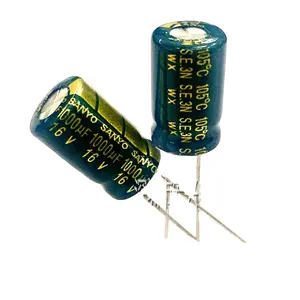 Condensador electrolítico XZT de alta calidad y precio más bajo 16V1000UF 1000UF 16V 10*16mm