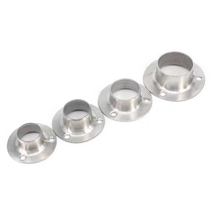 Soporte de Brida de Acero Inoxidable para Varillas con 4 Orificios, Superficie Pulida, Diseño Moderno - Product Image 3