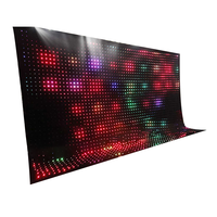 Programmable intérieur p5 P9 p10 p20 led rideau affichage pixelflex led rideau prix tissu led vision rideau