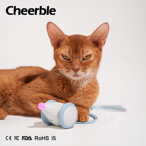 Cheerble interactif bleu chat jouet Rechargeable intérieur fournitures pour animaux de compagnie automatique mobile chaton méchant souris queue - Product Image 4