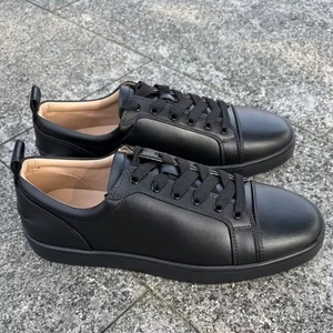 Zapatos Deportivos Casuales para Hombre de Alta Calidad, con Cordones, Suela Roja, Estilo Retro, Parte Superior de Cuero Genuino, Transpirables, Antideslizantes, para Caminar - Product Image 5