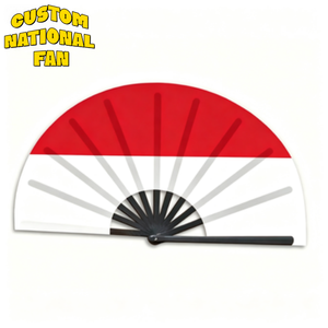 Abanicos Plegables con la Bandera de Indonesia, Venta al Por Mayor, Abanicos Personalizados para Carnaval, Bodas, Festivales, Fiestas, Agencias de Viajes, Regalos - Product Image 1