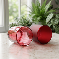 Bocaux à bougies en verre à fond épais 8oz 10oz 14oz, contenants cylindriques avec couvercles, boîtes cadeaux, logo personnalisé, décoration intérieure
