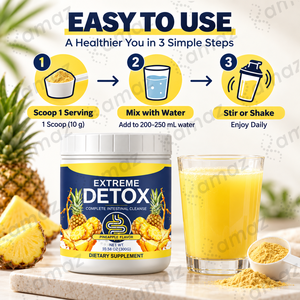 Poudre Détox Extrême Marque Blanche OEM Saveur Ananas Fibres Végétales Probiotiques Nettoyage Botanique Complément Bien-être Digestif - Product Image 3