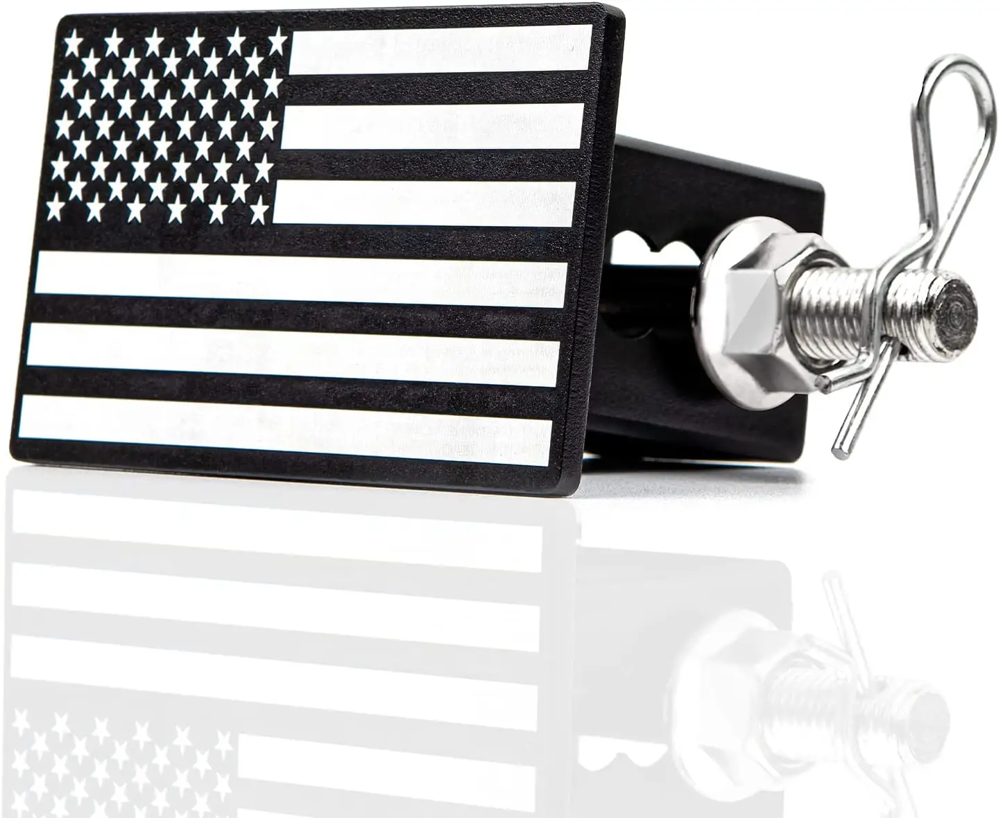 2 Inch Aluminium Tow Achter Ontvangers Usa Vlag Metalen Embleem Trekhaak Cover Voor Pickup Truck Trailer