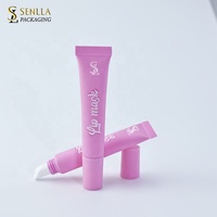 Tube souple en plastique écologique pour gloss à lèvres et crème pour les yeux, emballage cosmétique vide avec bouchon à vis, impression offset, logo personnalisé