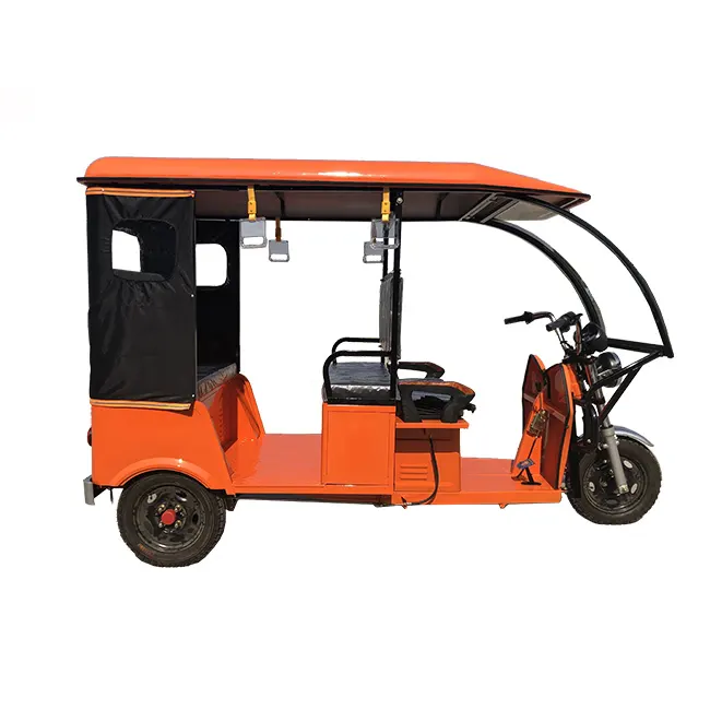 Indian electric motorised tricycle tuk tuk 4 persons for use