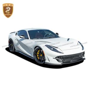 נובי סגנון סיבי פחמן פנדר פתחי אוורור Trims צד פנלים לשקע אוויר מנוע כיסוי Bodykit עבור פרארי 812 Superfast - Product Image 2