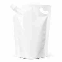 Groothandel op voorraad, op maat gemaakte logo's, food grade staande spout pouch voor water, dranken, fruitsap, vloeibare verpakkingen met handvat