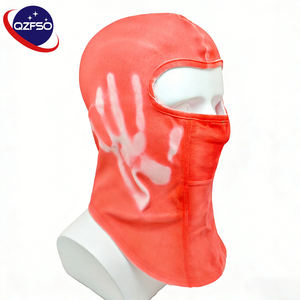 Masque de ski QZFSO personnalisé avec logo, fonction thermoréactive, pour le cyclisme en plein air, le sport d'hiver, couvre-visage complet pour homme, balaclava - Product Image 1
