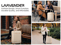 Valise rigide vintage unisexe, sacs de voyage, nouveau style, bagage à main beige extensible pour l'école, la famille, les vacances