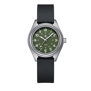 Montre sport pour femme de petite taille, mouvement à quartz, bracelet en cuir/silicone, boîtier personnalisé, aiguilles lumineuses - Product Image 6