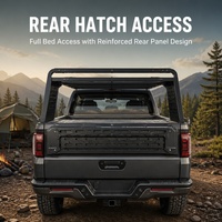 Support de chargement pour benne de pick-up avec rails latéraux et barres transversales pour le rangement et le transport d'équipement