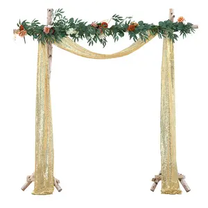 30厘米 * 600厘米亮片拱形窗帘窗帘背景户外婚礼装饰