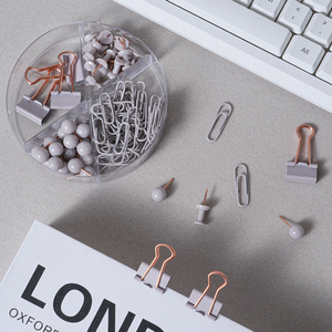 ชุดเครื่องเขียนสำนักงานสีขาวโรสโกลด์ขายส่ง ชุดอุปกรณ์ตั้งโต๊ะพร้อมที่เย็บ<span class=keywords><strong>กระดาษ</strong></span> เครื่องเจาะกระดาษ กรรไกร และที่ตัดเทป - Product Image 4