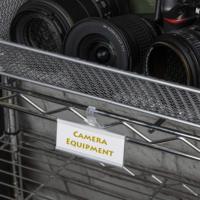Porte-étiquettes en plastique transparent mobiles en gros avec fermeture à pression pour étagères de supermarché