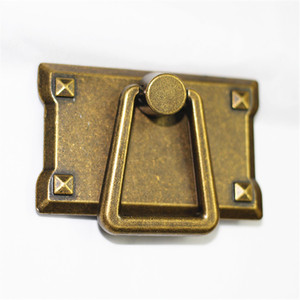 Tirador de Cajón Cuadrado Clásico de Aleación de Zinc Fundido a Presión, Personalizable, Estilo Europeo Bronce Antiguo, Duradero para Muebles - Product Image 1