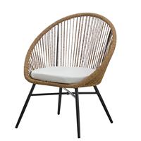 Ensemble de bistrot de cuisine moderne en rotin pour toutes les saisons, chaises de loisirs confortables pour patio, mobilier de balcon