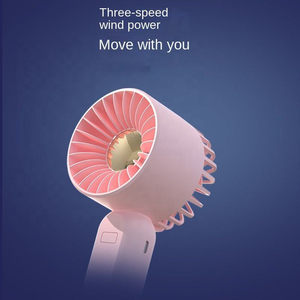 Multifunctional Handheld <b>Mini</b> Fan Built‑in Warm LED Lamp Rechargeable Personal Air <b>Cooler</b> With Detachable Stand - Product Image 6