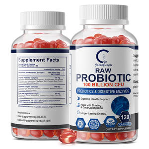 Capsules de probiotiques aux enzymes organiques 100 milliards d'UFC, digestion des nutriments, santé intestinale, flacon de 120 comprimés pour adultes - Product Image 5