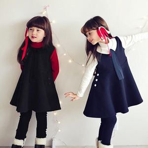 Robe décontractée en coton tricoté pour filles, avec motifs, idéale pour l'hiver - Product Image 1