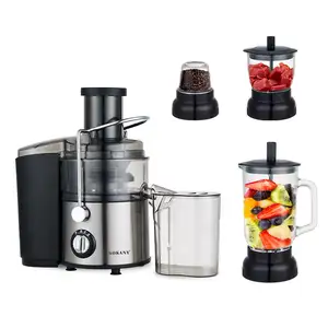 Sokany 4 में 1 धीमी Juicers चिमटा मशीन 800w मजबूत मोटर Blenders और Juicers मशीन नारंगी Juicers