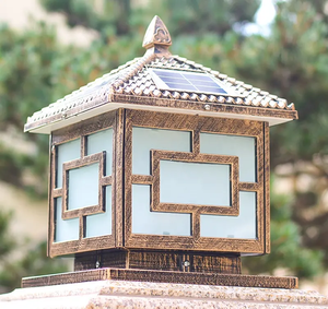 Fábrica Led Solar al aire libre columna faros moderno Simple Villa jardín poste luz puerta balcón decoración Pilar luces - Product Image 3