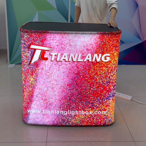 Tùy chỉnh lớn vỗ bàn xách tay nhôm triển lãm thương mại hiển thị gian hàng có thể gập lại với đồ họa tùy chỉnh - Product Image 1