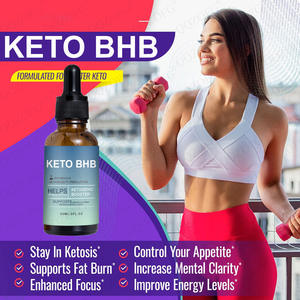 Gouttes liquides Keto BHB 60 ml Supprimer l'appétit Complément alimentaire pour la perte de poids 2000 mg Cétone L-Carnitine Extrait de thé vert à la framboise Gingembre - Product Image 6