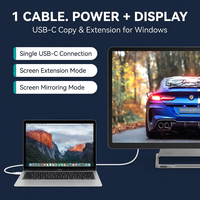Moniteur portable tactile IPS FHD 1920x1200 de 14 pouces, INCELL, laminage complet, USB-C Mini, pour ordinateur portable, Mac, PS5, Xbox, Switch, téléphone