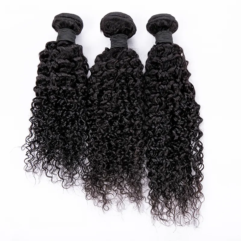 Giá Rẻ 10a Lớp Bán Buôn Nhà Cung Cấp Chồn Tóc Con Người Weave Kinky Xoăn Trinh Brazil Tóc Bó Với Ren Fontals Đóng Cửa