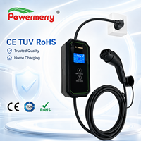 Nouveau chargeur EV portable de type 2 3,5 kW 16A 230V AC pour usage domestique, indice de protection IP67, câble de 5 m, certifié CE TUV RoHS, garantie de 2 ans, maison, garage