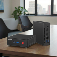 Mini Desktop PC Quad Core DDR4 Win11 Pro Intel N100 Chip 16GB High Speed RAM 512GB SSD Smooth 4K Dual Screen Output