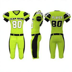 Uniforme de Fútbol Americano Premium, Personalizado con Sublimación, Pantalones Cortos, Ropa Deportiva Unisex, Transpirable, de Secado Rápido, 100% - Product Image 1