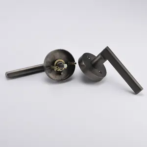 Passage Lever Sets Modern Design Interior Door Lever Handle Lock With Adjustable Latch