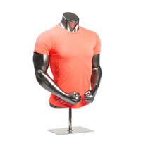 Sortie d'usine Mannequin musclé du haut du corps Mannequin de t-shirt demi-corps masculin pour l'affichage de vêtements