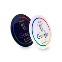 Etiqueta Adhesiva de PVC NFC para Mesa de Restaurante para Reseñas de Google, Modelo NT/AG215, Tarjeta Inteligente