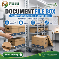 Boîtes en carton ondulé fabriquées à Guangdong, écologiques et faites à la main par FUJU - Différents types de boîtes, forme personnalisable, doublure personnalisée, impression de logo personnalisée