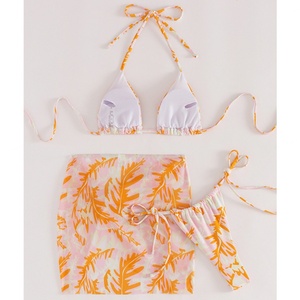 Maillots de bain imprimés tendance 2024, maillots de bain sexy à nouer sur les côtés, maillots de bain personnalisés pour femmes - Product Image 2