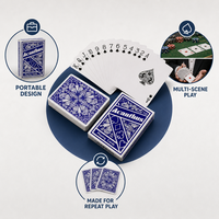 Baraja de Cartas de Póker Estándar de 54 Cartas con Impresión Personalizada y Caja de Papel para Juegos Familiares, Fiestas, Entretenimiento y Regalos