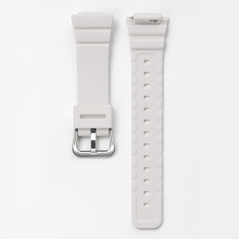 White With Silver Buckle