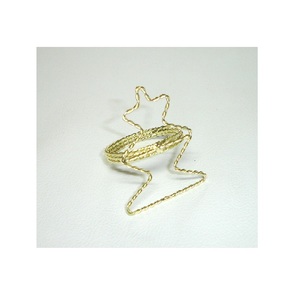 Fantaisie Premium Vantage métal plaqué or rond de serviette nickelé rond de serviette en vrac en gros rond de serviette pour la maison et la cuisine - Product Image 2