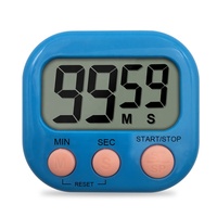Temporizador magnético digital para cozinha, temporizador de contagem regressiva para sala de aula, suporte traseiro e alarme