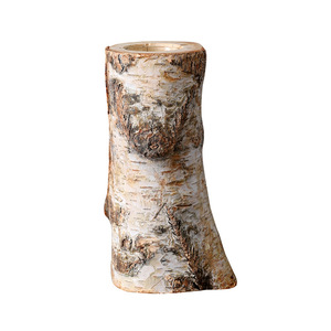 Mystic Arts Rustic Wood Candle <b>Holders</b> Set Of 3 Natural Birch Bark Style Decorative <b>Tealight</b> <b>Holders</b> For Home Christmas Decor - Product Image 5