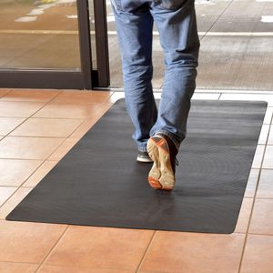 Tapis grattoir en caoutchouc pour intérieur/<span class=keywords><strong>extérieur</strong></span>, 36 pouces X 6 pieds. Noir, antidérapant, résistant à la décoloration - Product Image 5