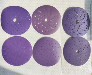 Im Angebot Keramik Schleif scheibe Lila Schleif scheibe 6 Zoll 150 mm Klett schleifpapier Kfz-Schleifpapier - Product Image 6