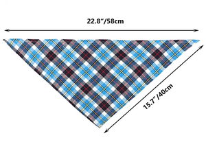 Dog Bandanas <strong>Plaid</strong> 30 Triangle Dog Scarves <strong>Plaid</strong> Cloth <strong>Bandana</strong> Adjustable &amp; Washable Pet Scarf Fall Handkerchiefs Bibs - Product Image 5
