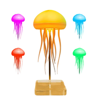 Nouvellement amélioré dégradé couleur télécommande méduse lampe Portable 3D danse rvb atmosphère Table lumière pour la décoration intérieure cadeaux