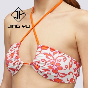 Maillot de bain de luxe de haute qualité, imprimé, à col halter, extensible, OEM, ensemble de maillot de bain en nylon - Product Image 3